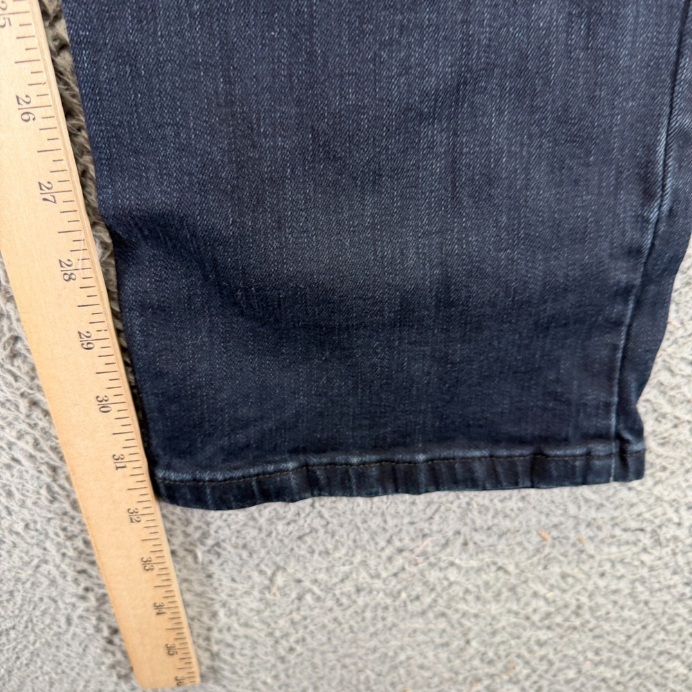 Kenneth Cole Jeans Mens 34x32 Blue Cotton Denim Straight Stretch Faded Workwear - Picture 10 of 12